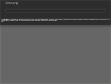 Tablet Screenshot of iime.org